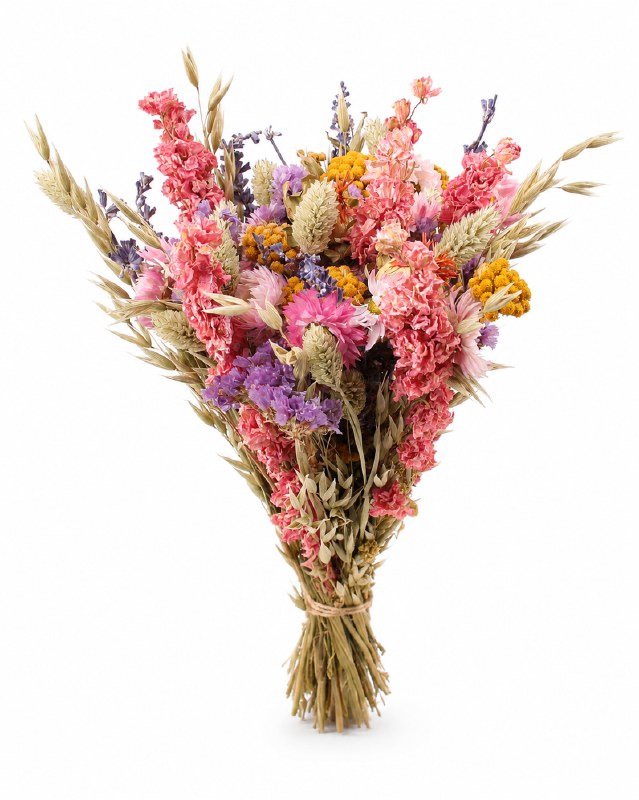 Picture of Dried Flower Bouquet Mix Multi 38cm